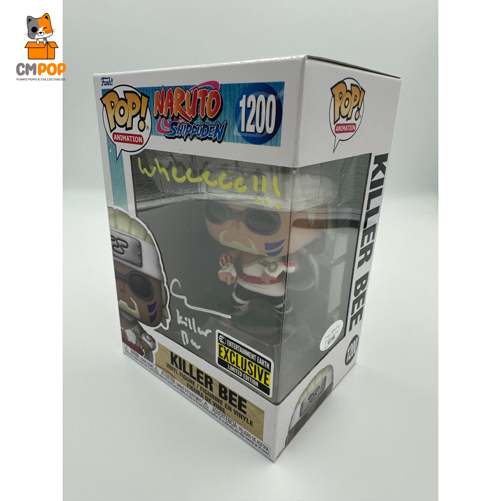 Killer Bee - #1200 Funko Pop! Animation Naruto Shippuden Entertainment Earth Exclusive Signed By