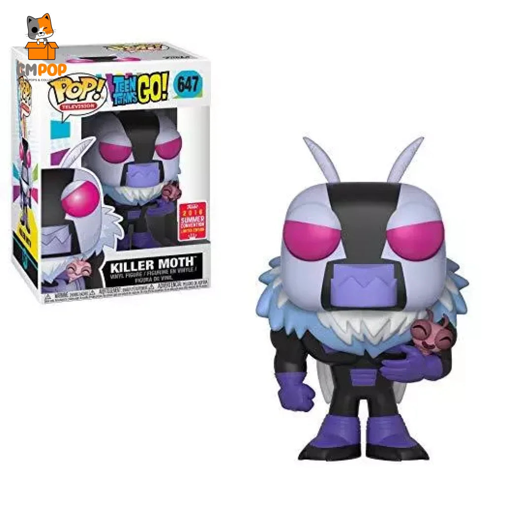 Killer Moth - #647 Funko Pop! -Television Teen Titans Go 2018 Convention Limited Edition