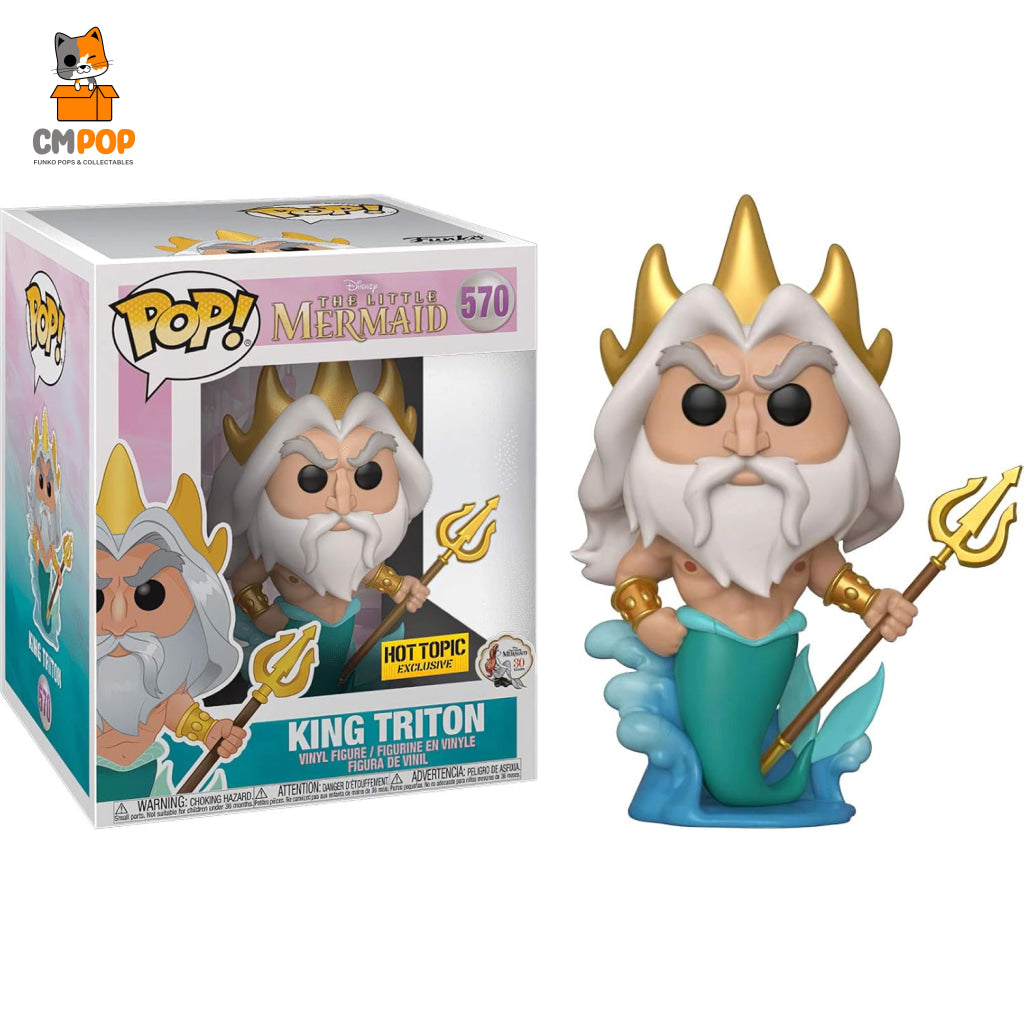 King Triton - #570 Funko Pop! Disney The Little Mermaid Hot Topic Exclusive Pop