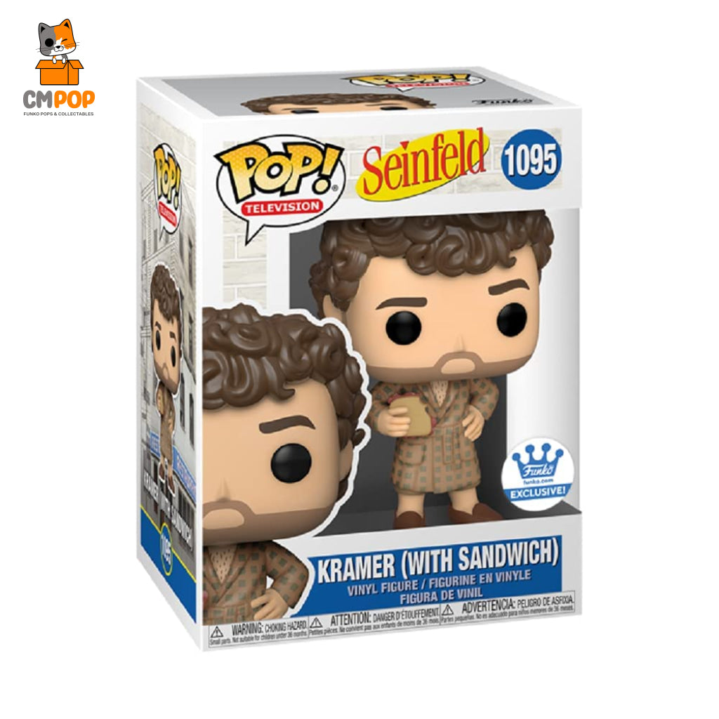 Kramer (With Sandwich) - #1095 Funko Pop! Seinfeld Exclusive Pop