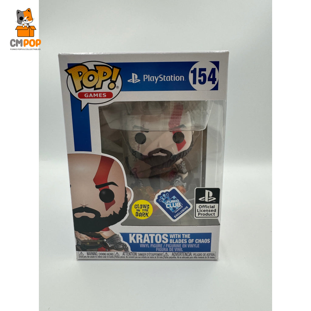 Kratos With The Blades Of Chaos - #154 Funko Pop! Games Playstation Officially Licenced Product