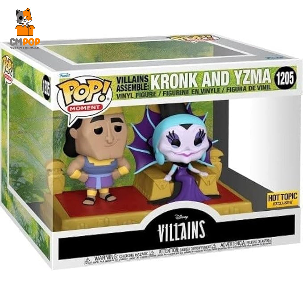 Kronk And Yzma - #1205 Funko Pop! Deluxe Disney Villains Hot Topic Exclusive