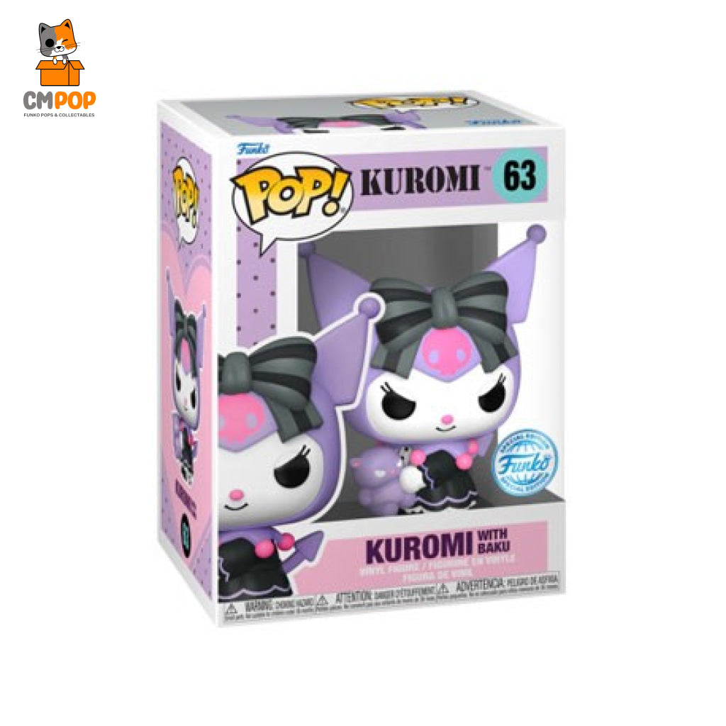 Kuromi With Baku - #63 Funko Pop! Exclusive Pop