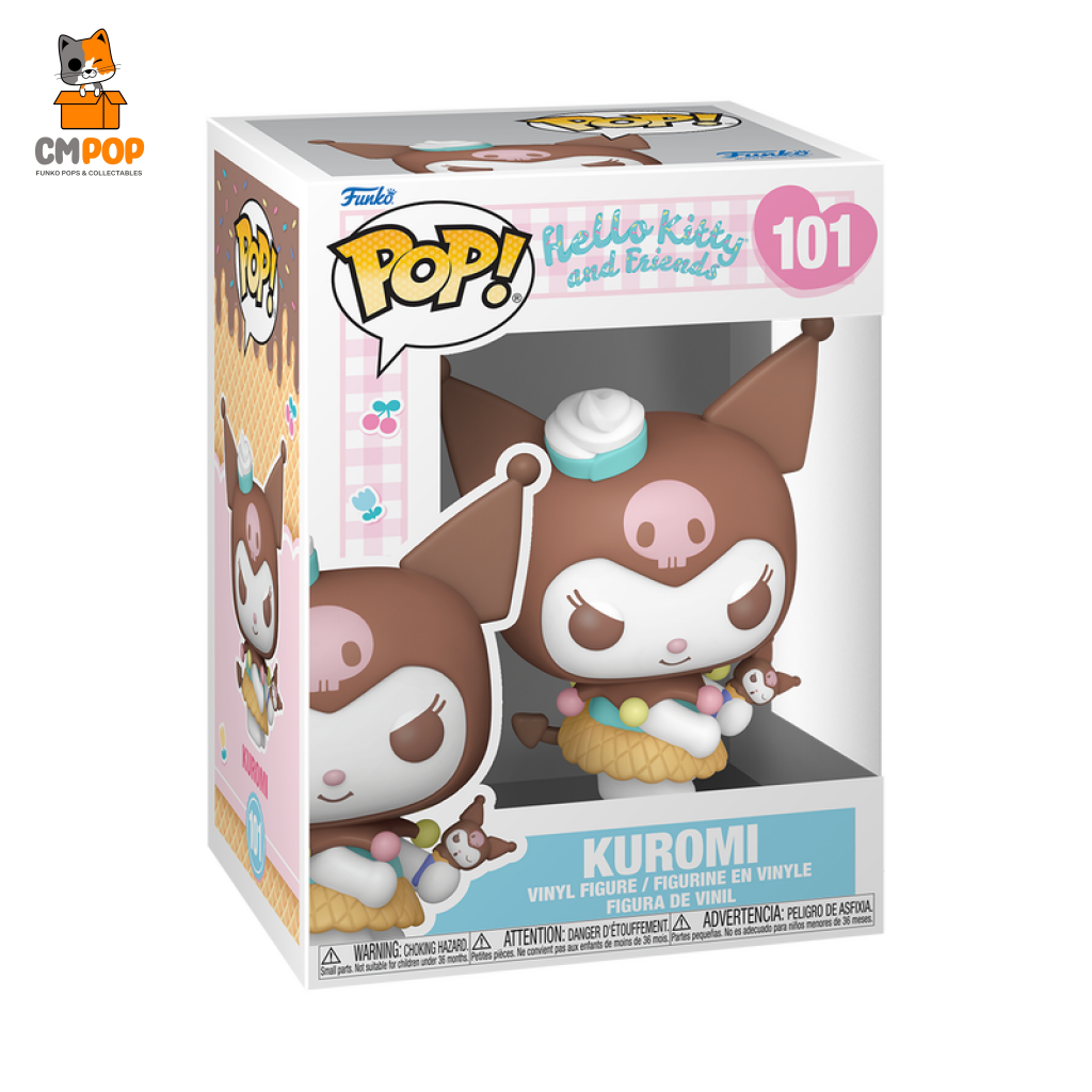 Kuromi With Ice Cream - #101 Funko Pop! Hello Kitty And Friends Pop