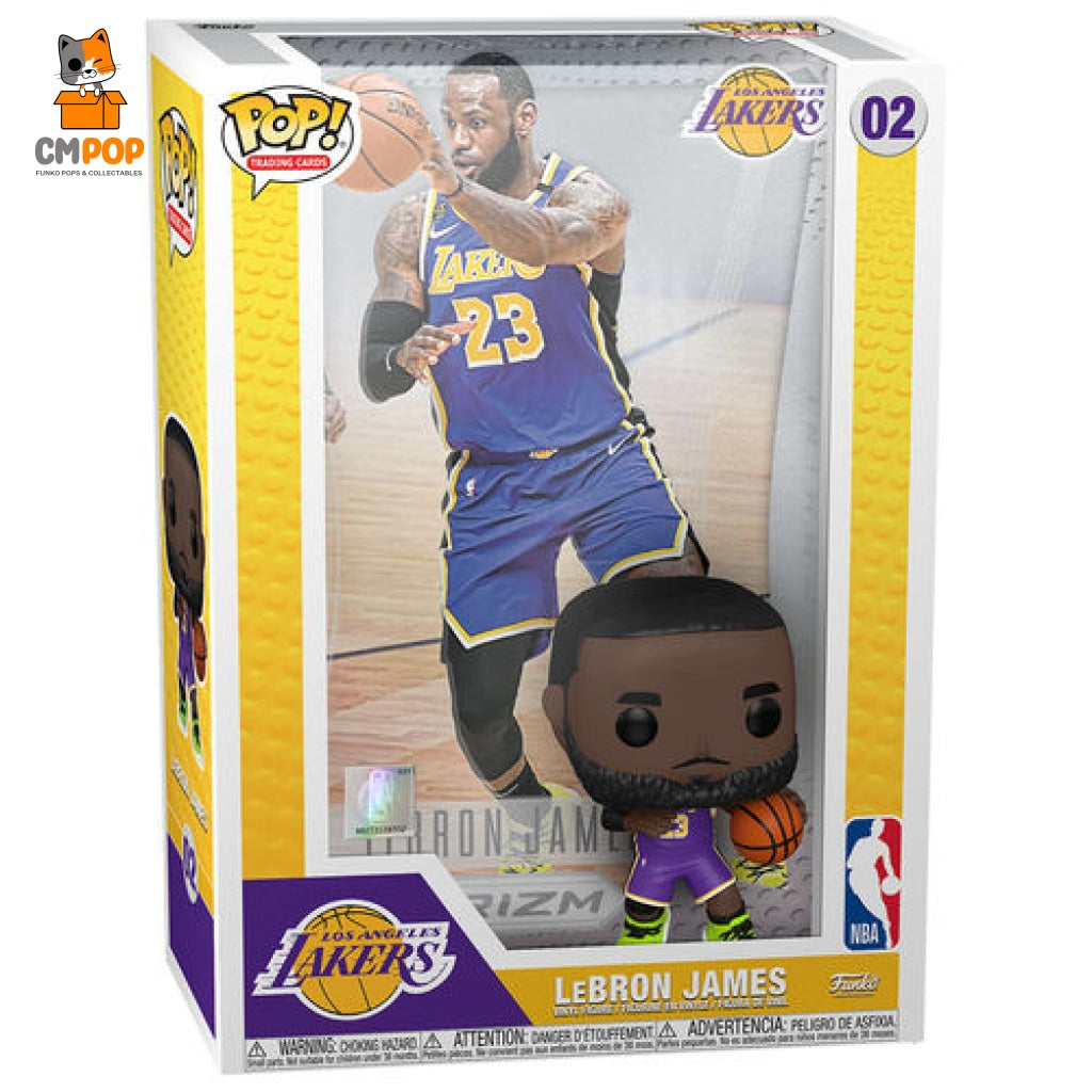 Lebron James La Lakers - #02 Funko Pop! Nba Pop Trading Cards Pop