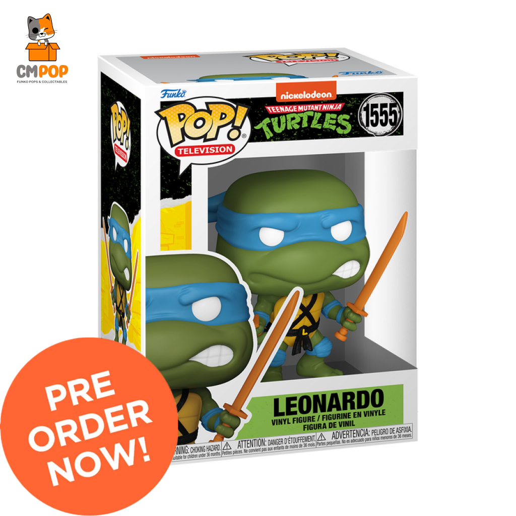 Leonardo Classic - #1555 Funko Pop! Teenage Mutant Ninja Turtles (Tmnt) Pop