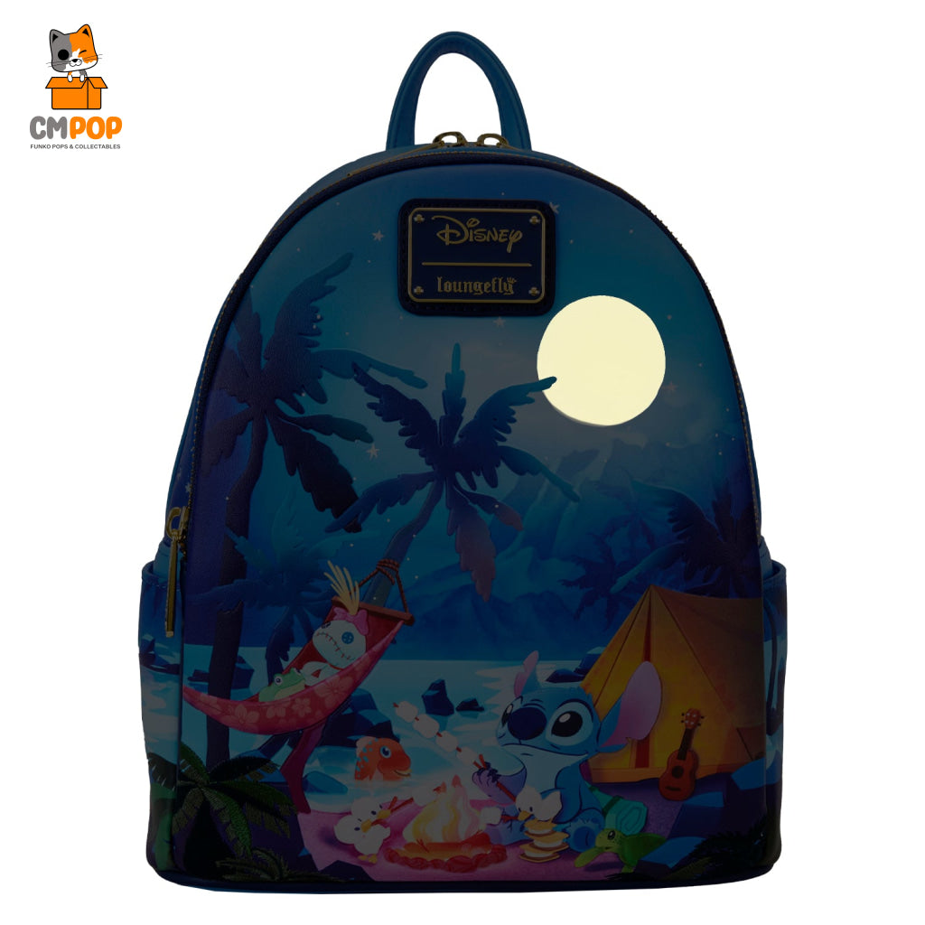 Lilo And Stitch Camping Cuties Mini Backback - Disney Backpack Loungefly