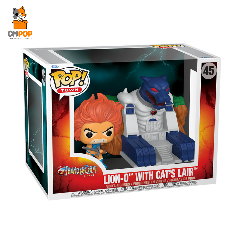 Lion-O With Cats Lair - #45 Funko Pop! Town- Thundercats Pop