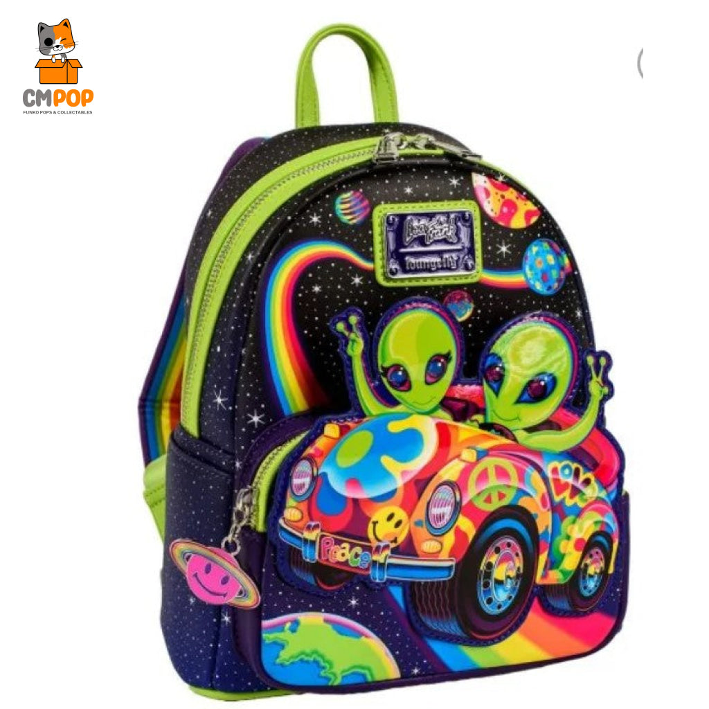 Lisa Frank - Cosmic Alien Ride Glow Mini Backpack Loungefly
