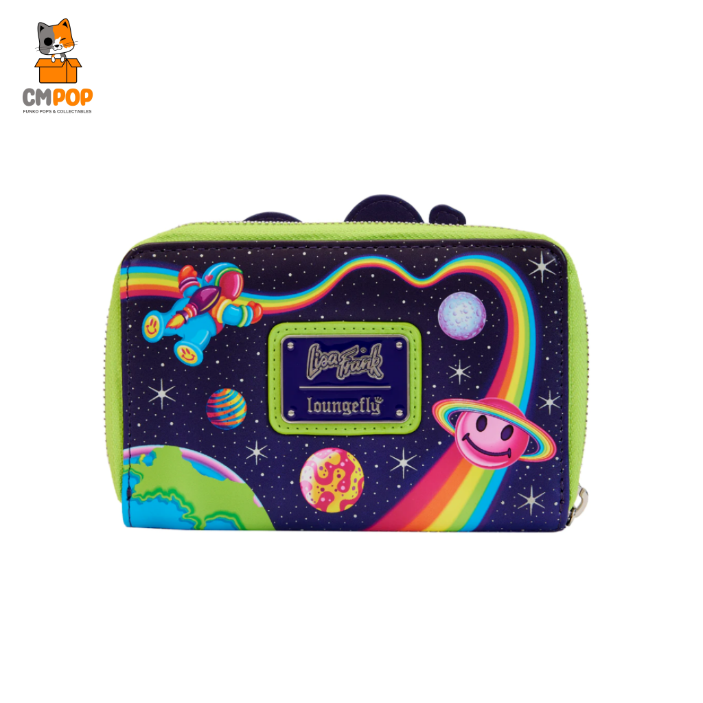 Lisa Frank Cosmic Alien Ride Zip Wallet -Loungefly Loungefly