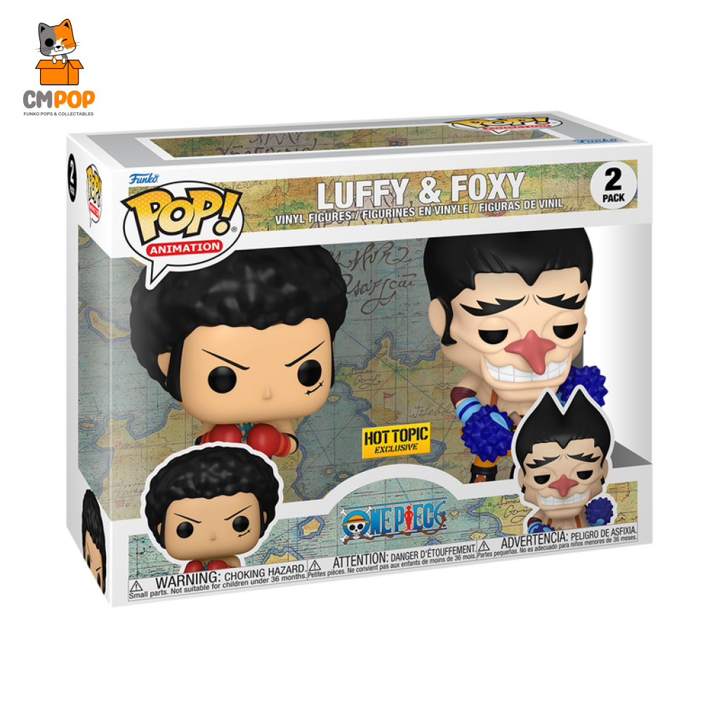 Luffy And Foxy - 2 Pk Funko Pop! One Piece Hot Topic Exclusive Pop