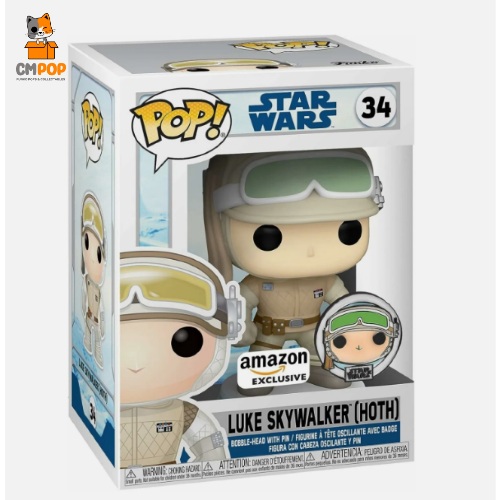 Luke Skywalker (Hoth) - #34 Funko Pop! Star Wars Amazon Exclusive Pop