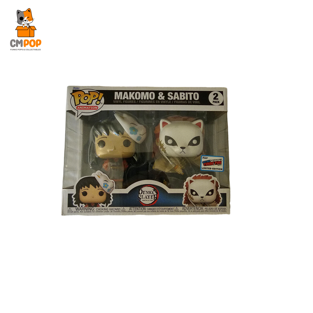 Makomo & Sabito - Funko Pop! Nycc 2023 Stickered Convention Exclusive Demon Slayer Pop