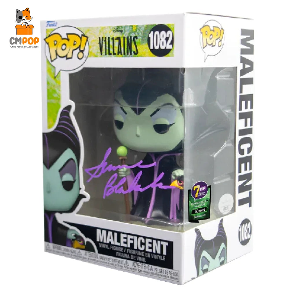 Maleficent - #1082 Funko Pop! Disney Villains Signed By Susanne Blakeslee (60 Pcs) Certified Pop