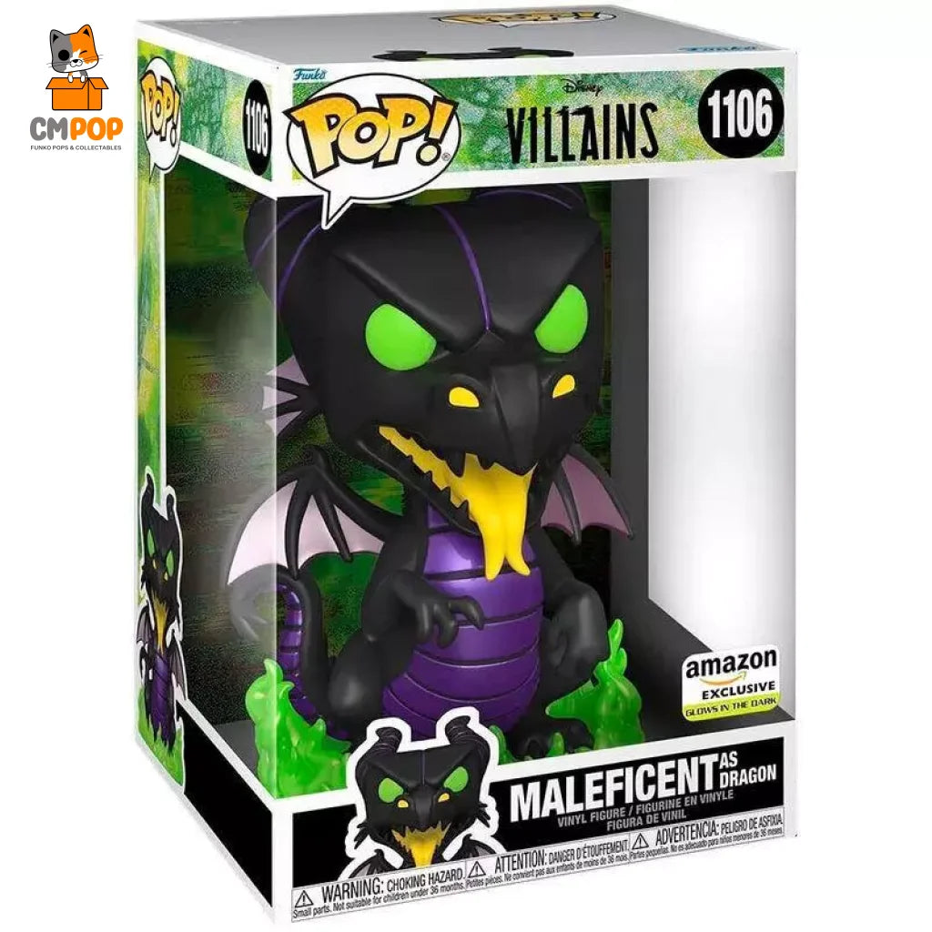 Maleficent As Dragon - #1106 Funko Pop! Games Amazon Exclusive Jumbo Pop