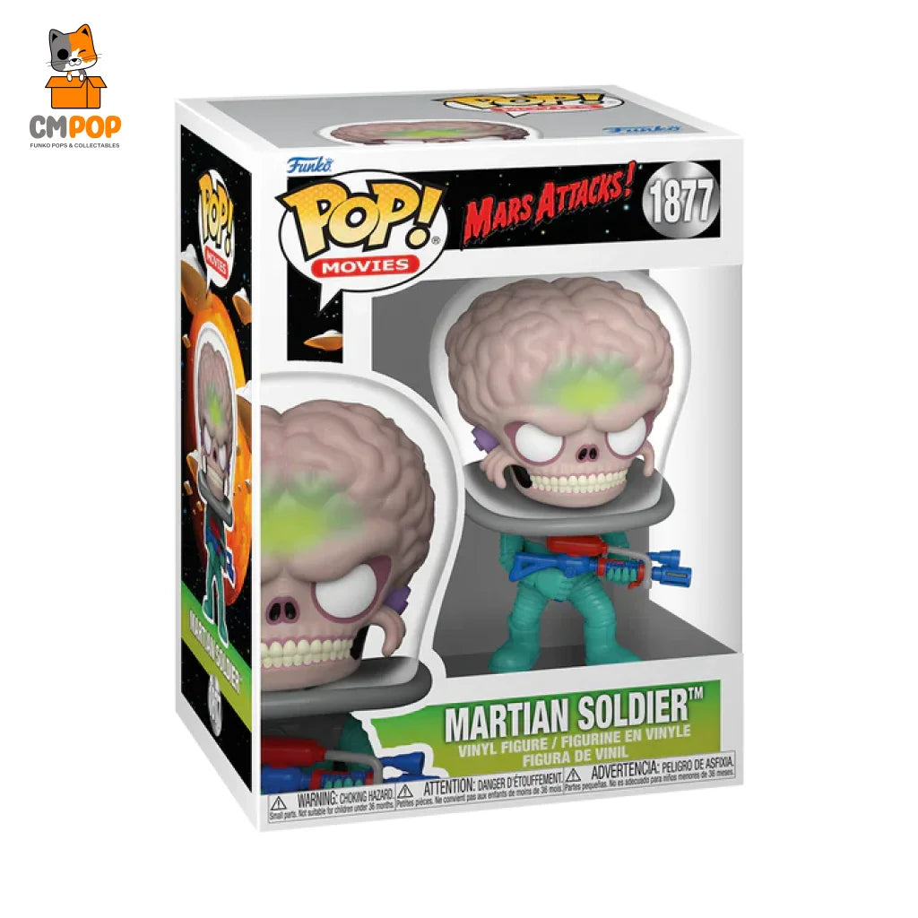 Martian Soldier - #1877 Funko Pop! Movies Mars Attacks Pop