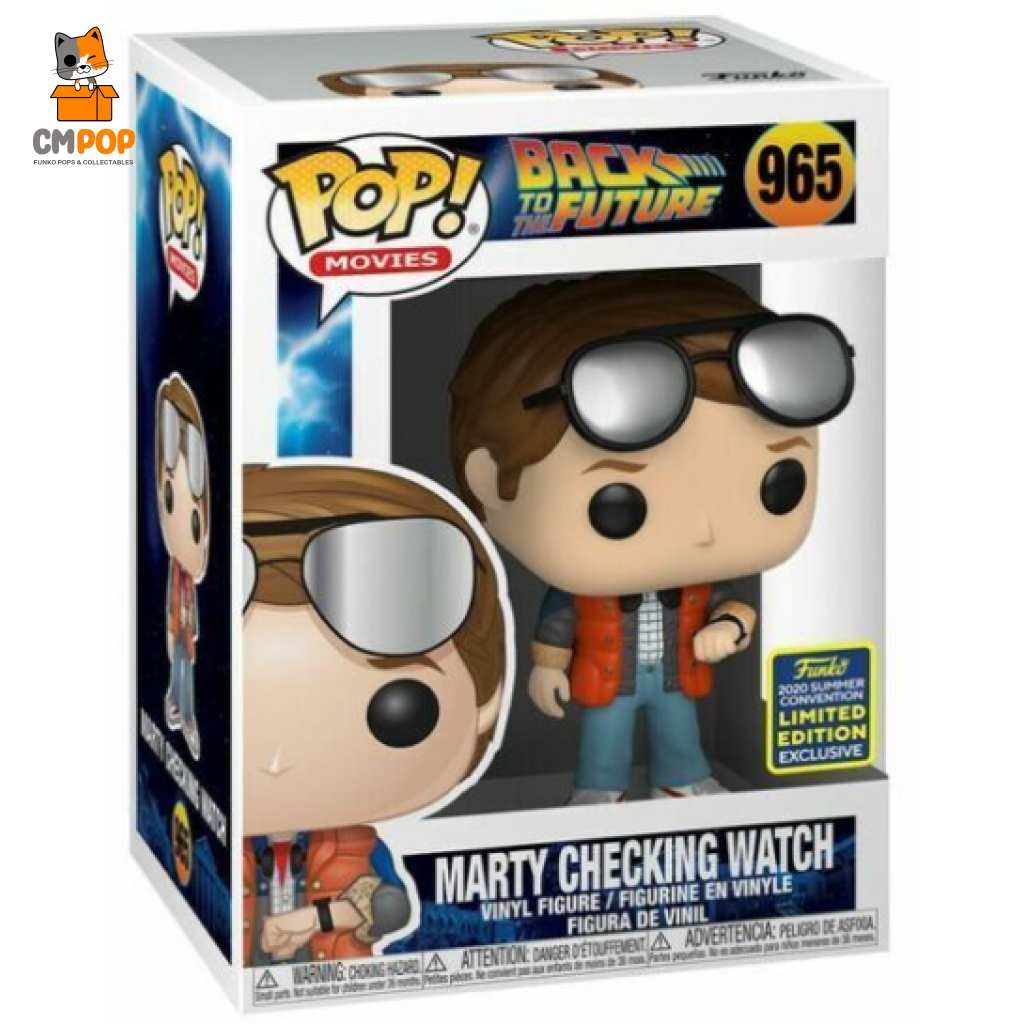 Marty Checking Watch - #965 Funko Pop! Back To The Future Summercon 2020 Exclusive Pop