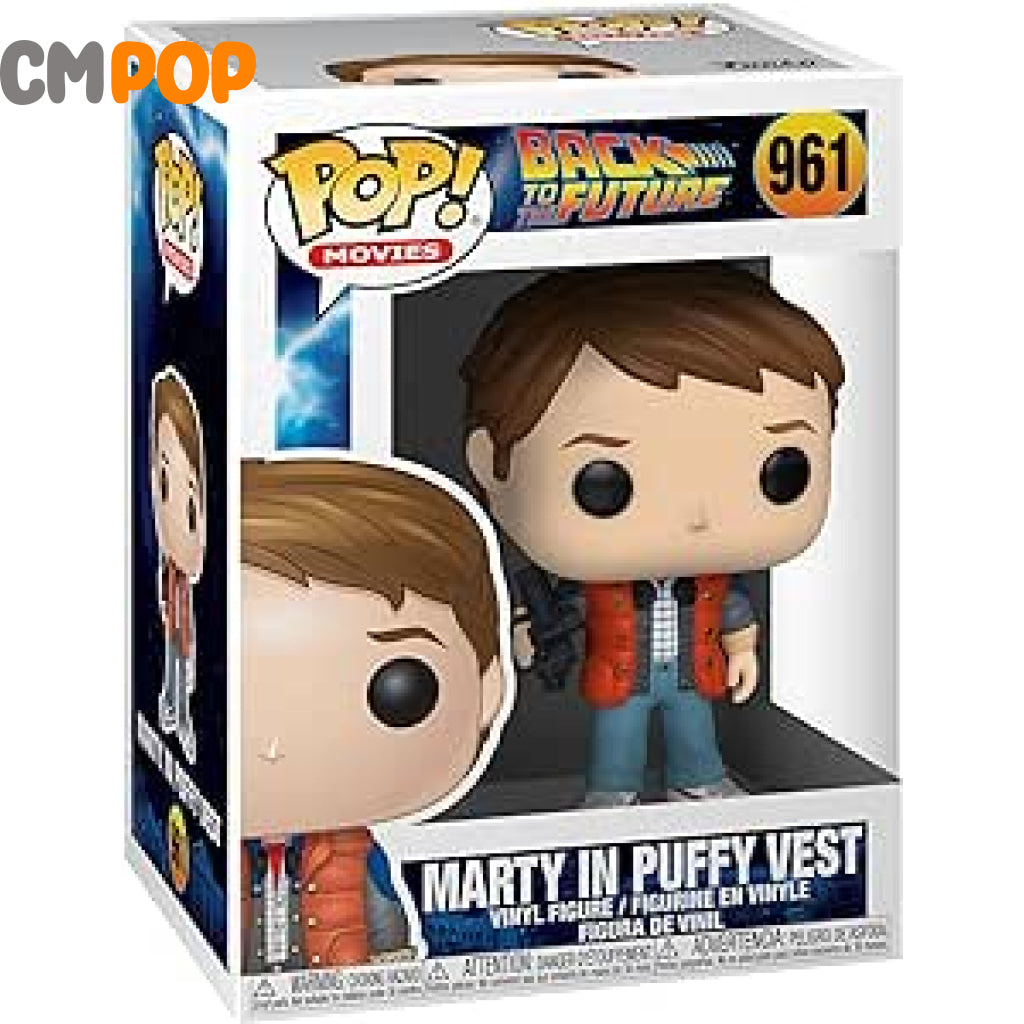 Marty Mcfly In Puffy Vest - #961 Funko Pop! Back To The Future Pop