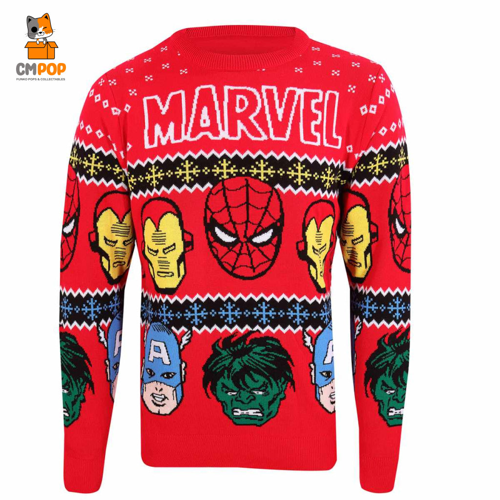 Marvel Comics - Faces (Knitted) Size: Large