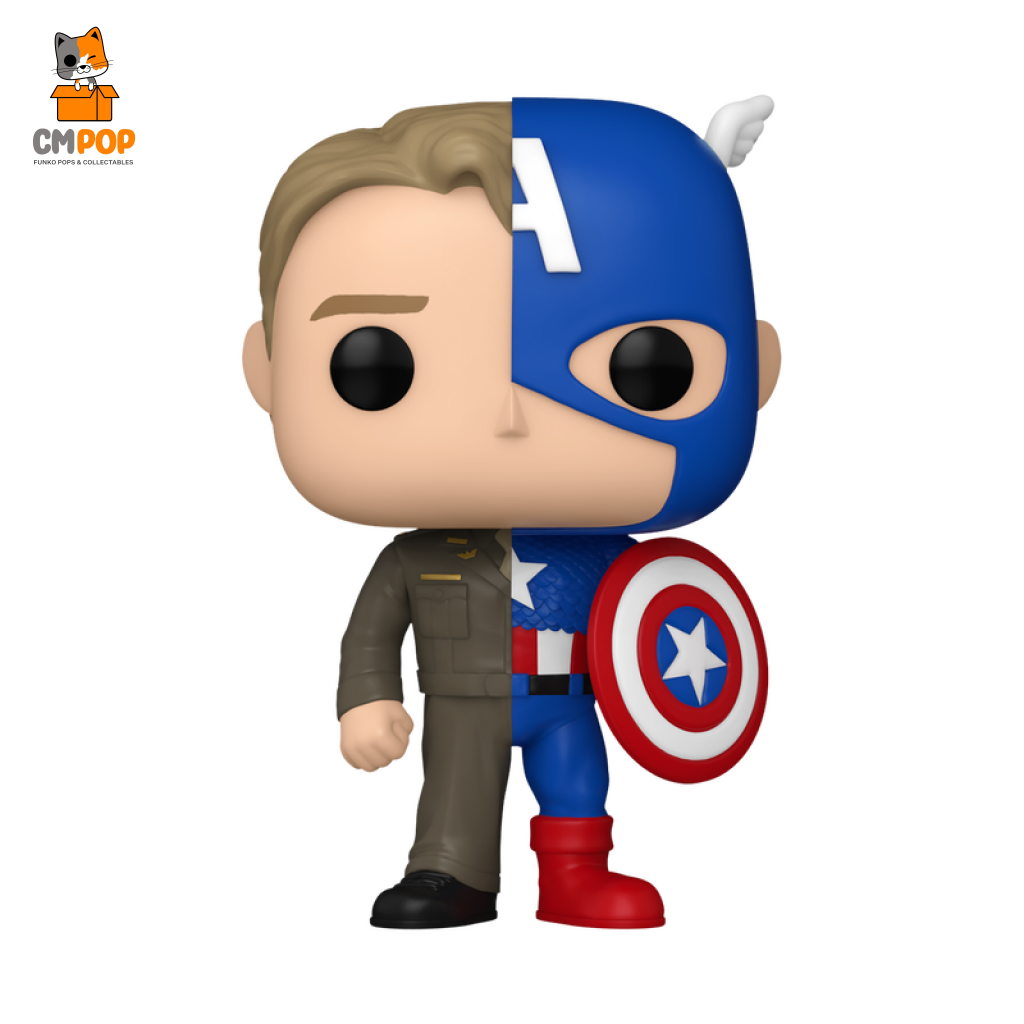 Marvel Split -Captain America/Steve Rogers - #1431 Funko Pop! Pop