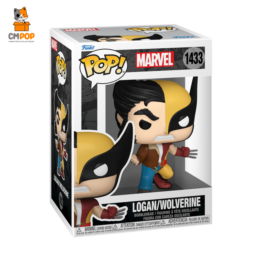 Marvel Split Wolverine/Logan - #1433 Funko Pop! Pop