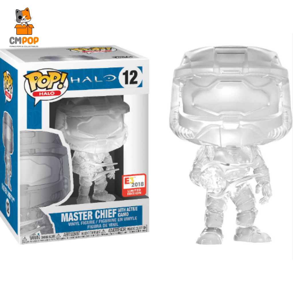 Master Chief With Active Camo - #12 Funko Pop! Halo E3 2018 Limited Edition Pop