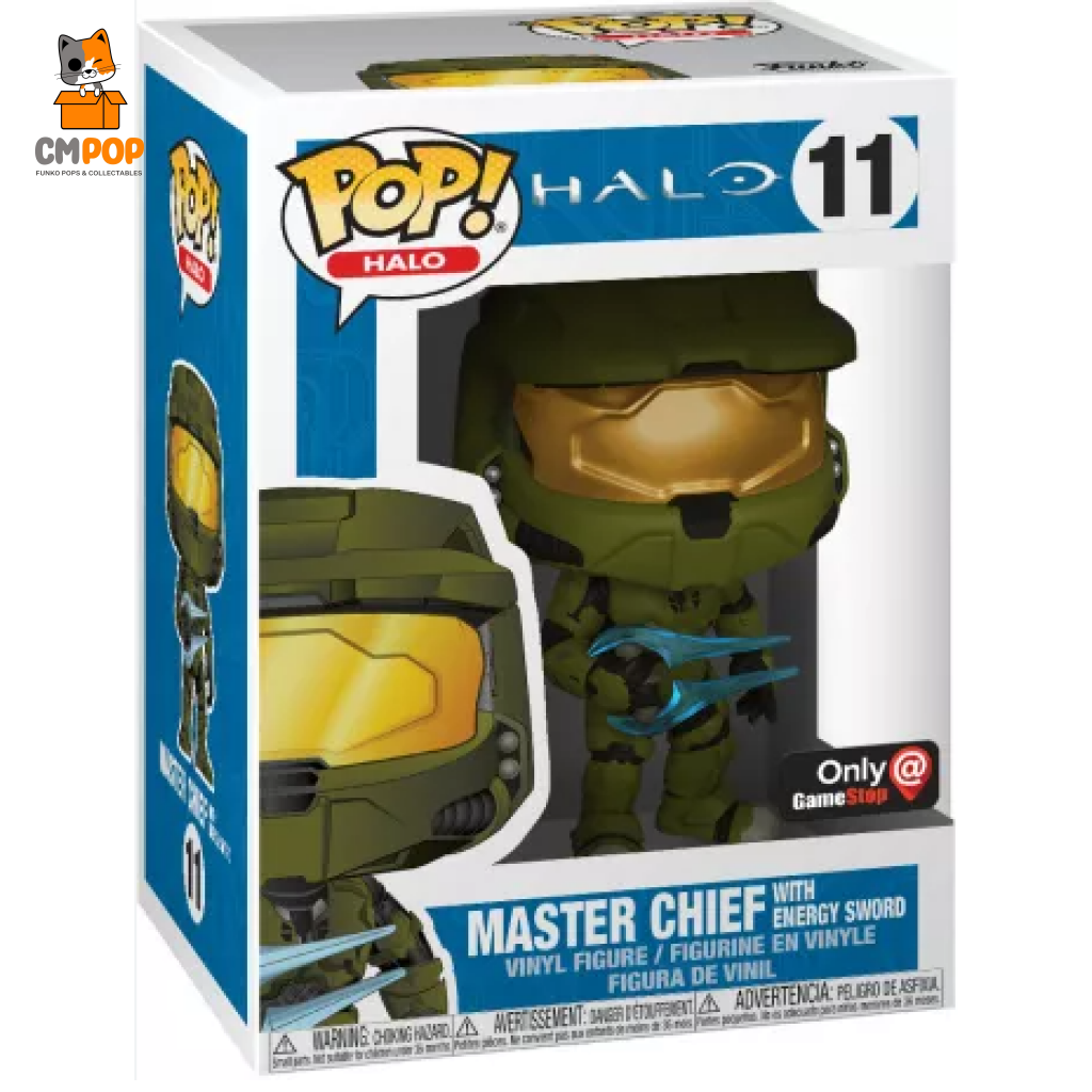 Master Chief With Energy Sword - #11 Funko Pop! Halo Gamestop Exclusive Pop