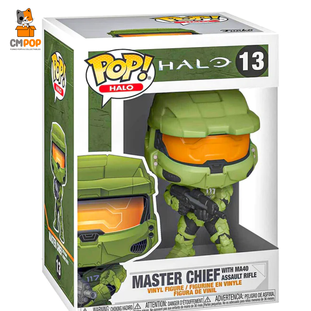Master Chief With Ma40 Assault Rifle - #13 Funko Pop! Halo Pop