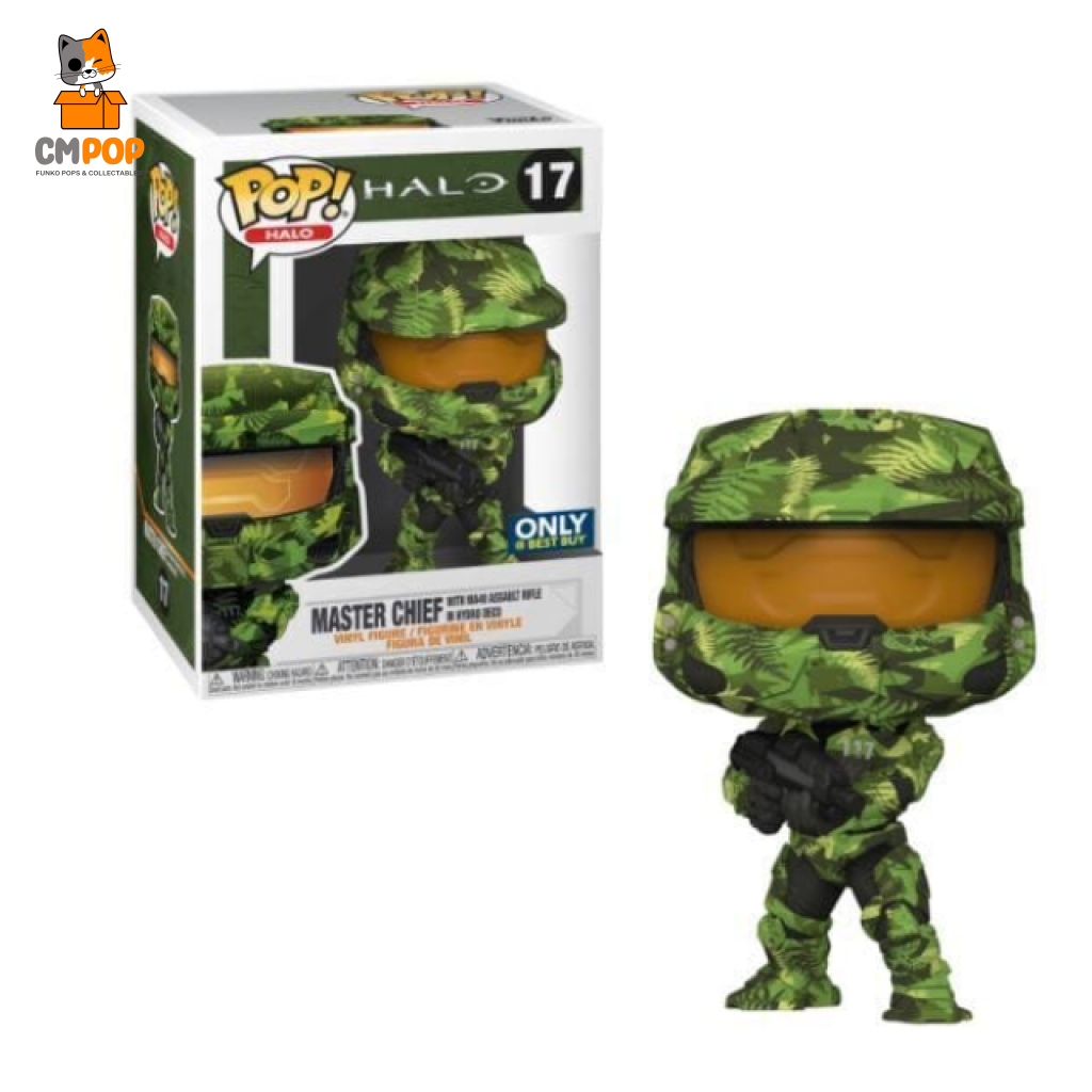 Master Chief With Ma40 Assault Rifle In Hydro Deco - #17 Funko Pop! Halo Best Buy Exclusive Pop