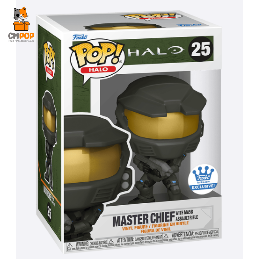 Master Chief With Ma5B Assault Rifle - #25 Funko Pop! Halo Shop Exclusive Pop