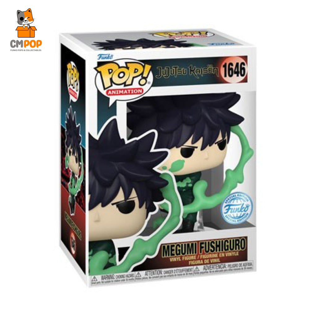 Megumi Fushiguro Painting - #1646- Funko Pop! Jujutsu Kaisen Animation -Funko Special Edition Pop