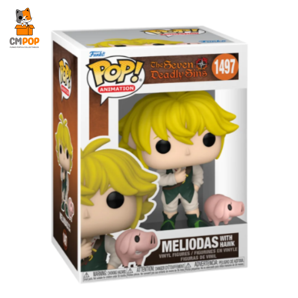 Meliodas W/ Hawk #1497 - Funko Pop! - The Seven Deadly Sins Animation Pop