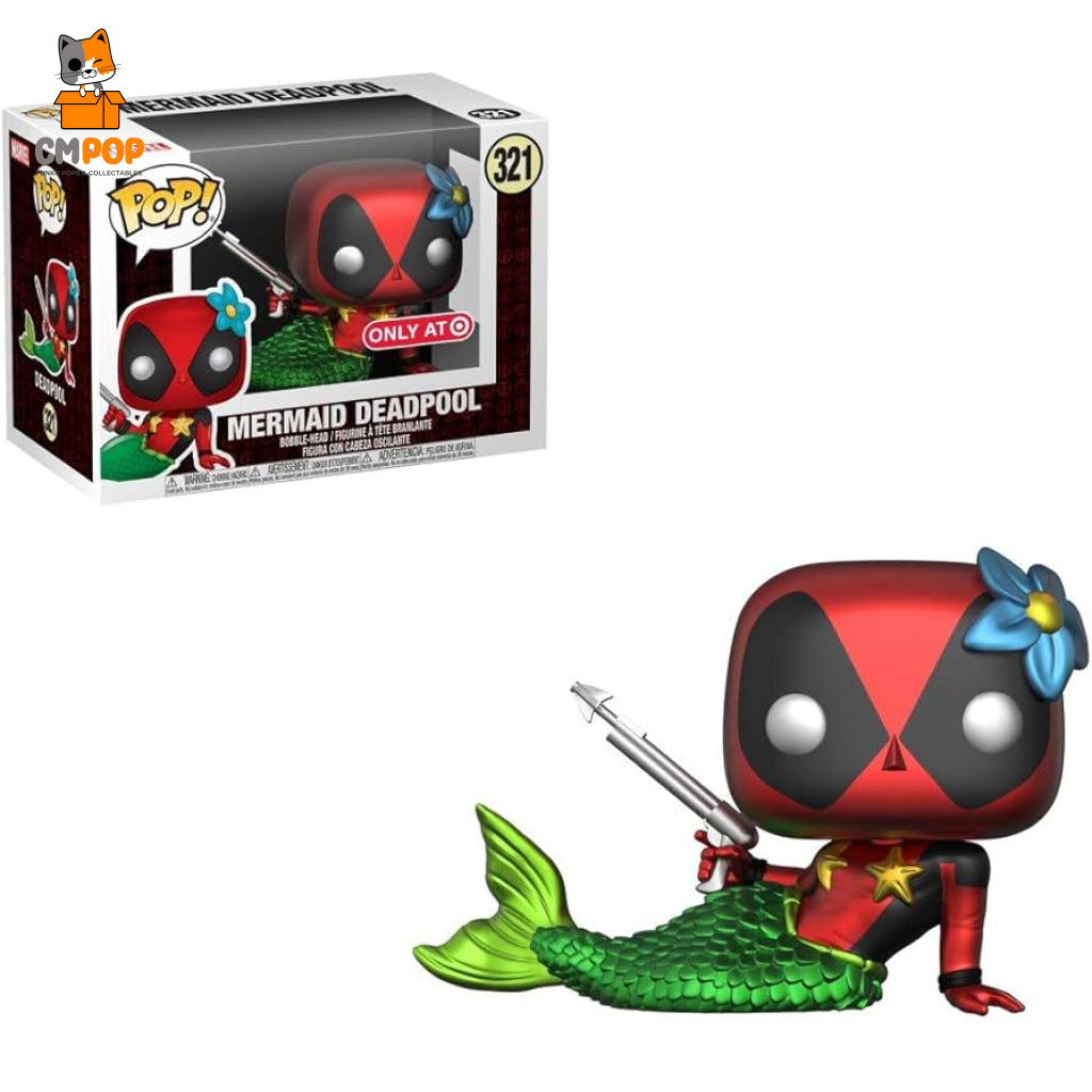 Mermaid Deadpool - #321 Funko Pop! Marvel- Target Exclusive Pop