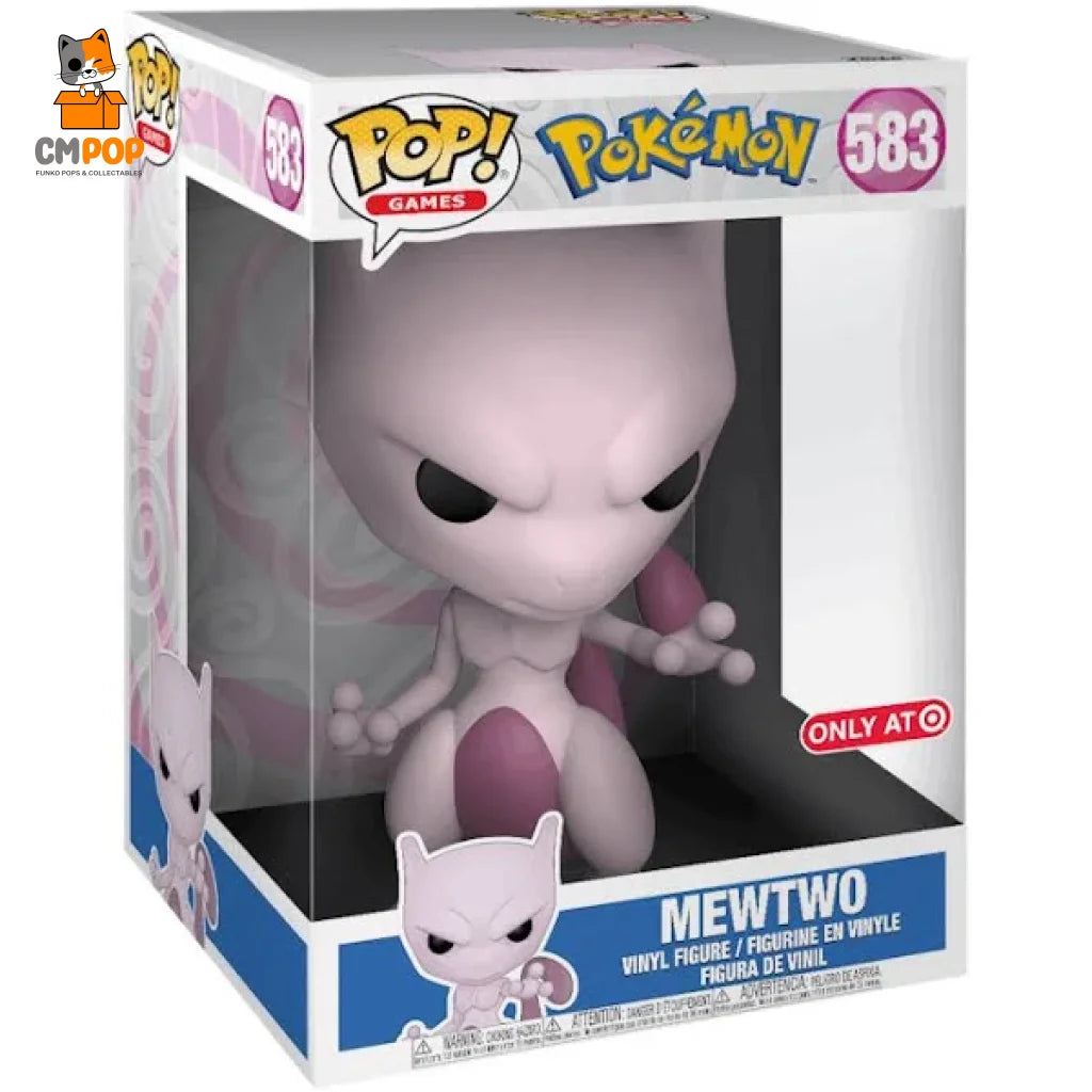 Mewtwo - #583 Funko Pop! Games Pokémon Target Exclusive Jumbo Pop