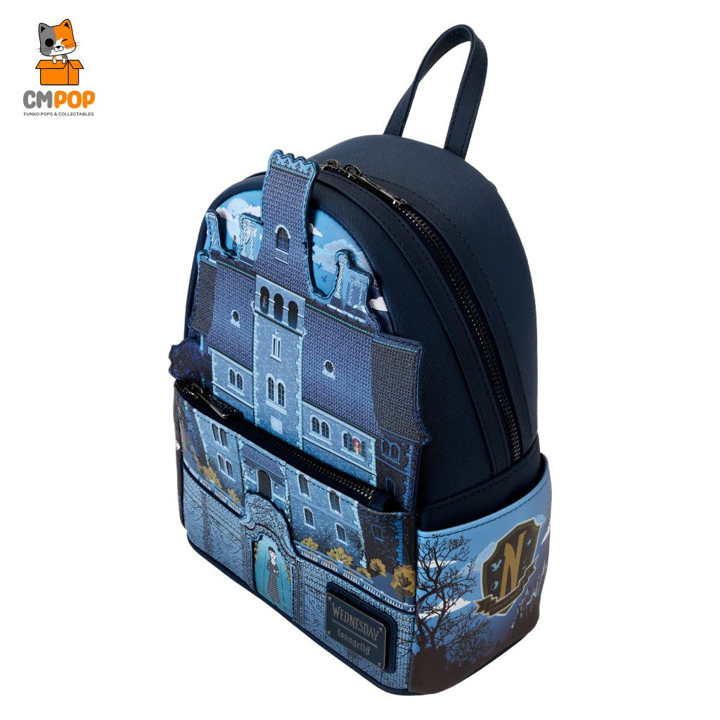 Mgm Wednesday Nevermore Academy Mini Backpack - Loungefly