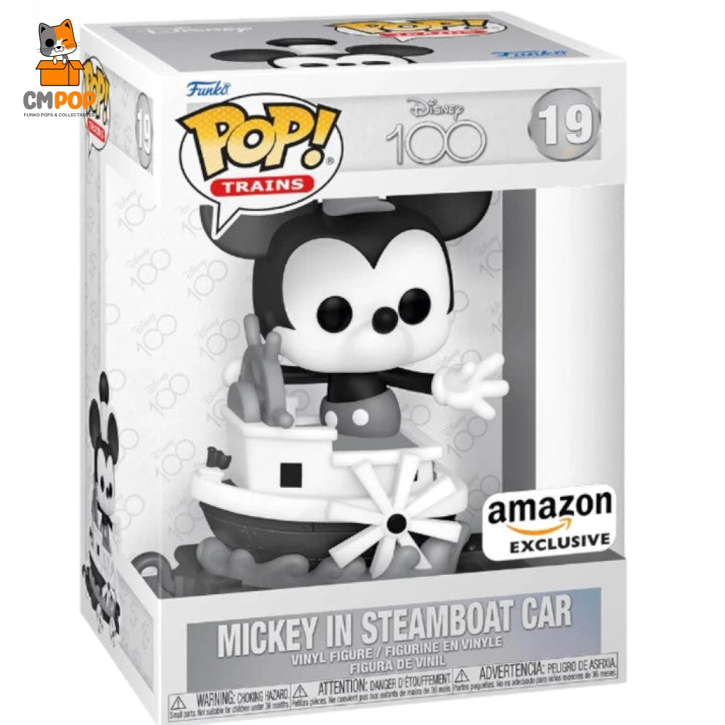 Mickey In Steamboat Car - #19 Funko Pop! Trains Disney Amazon Exclusive Pop