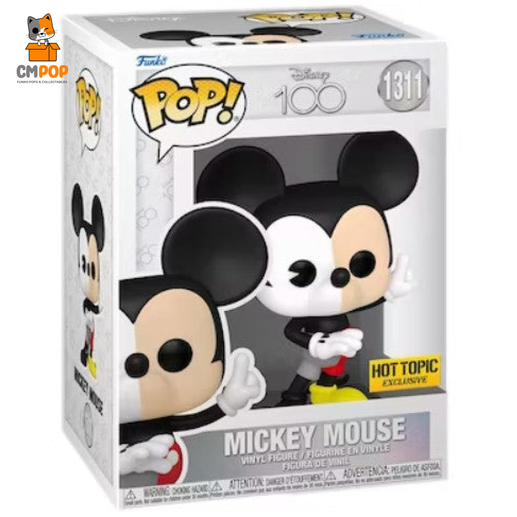 Mickey Mouse - #1311 Funko Pop! Disney 100 Hot Topic Exclusive Pop