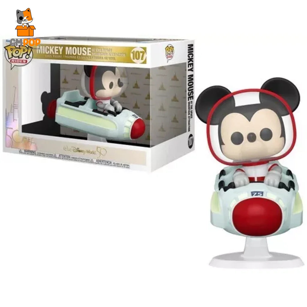 Mickey Mouse At The Space Mountain Attraction - #107 Funko Pop! Rides Disney