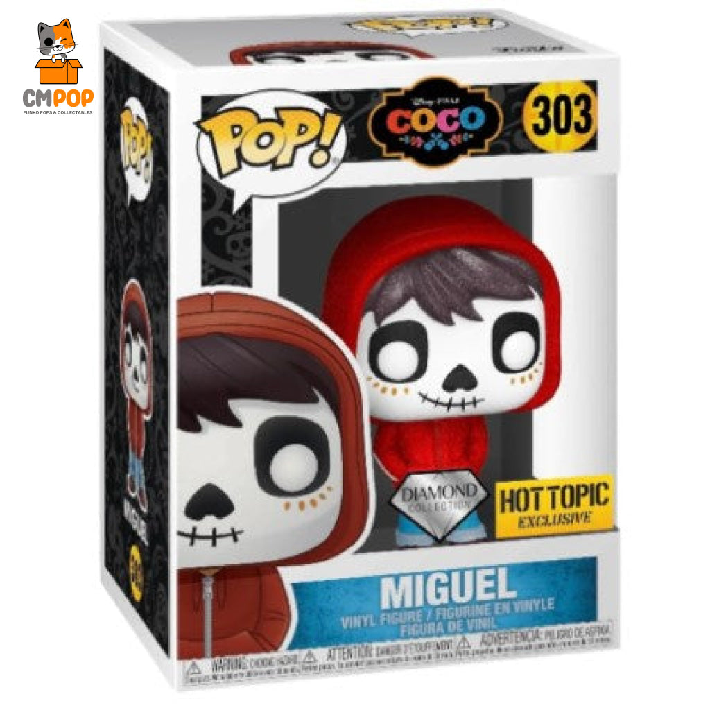 Miguel - #303 Funko Pop! Coco Disney Diamond Collection Hot Topic Pop