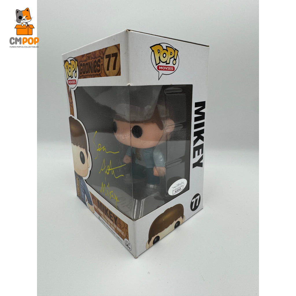 Mikey- #77 - Funko Pop! Movies Goonies Signed By Sean Astin Certified Pop