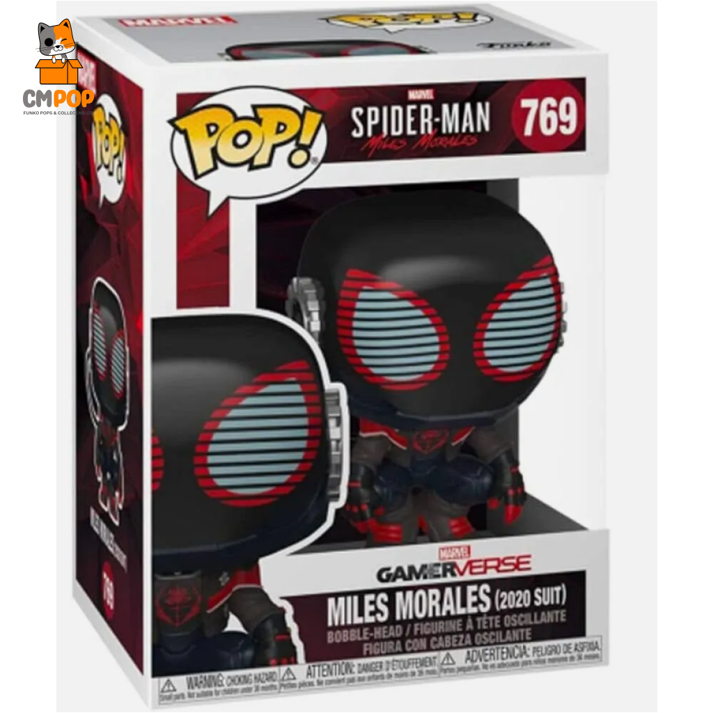 Miles Morales 2020 Suit - #769 Funko Pop! Marvel Spider -Man Pop