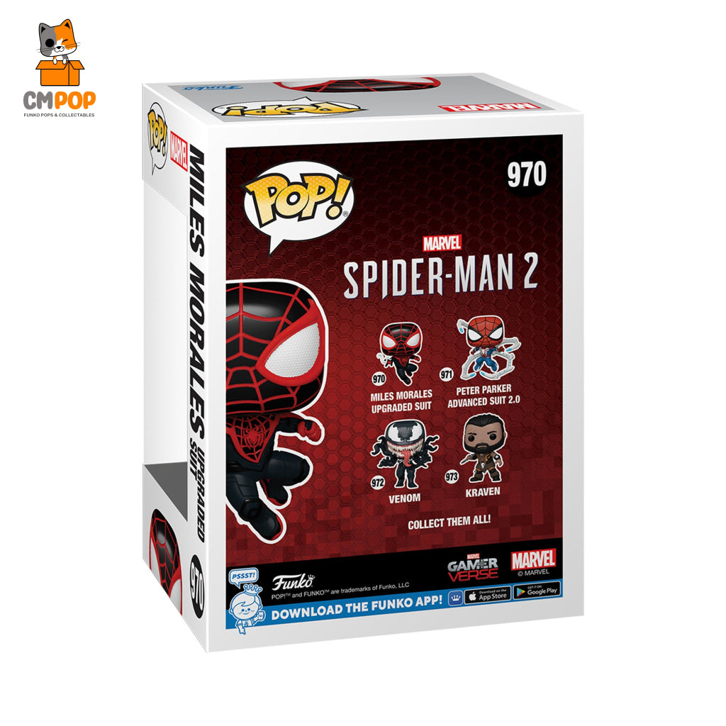 Miles Morales Upgraded Suit - #970 Spider - Man 2 Marvel Funko Pop