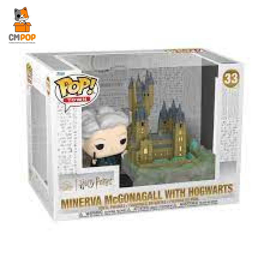 Minerva Mcgonagall With Hogwarts - #33 Funko Pop! Harry Potter Pop Town Pop