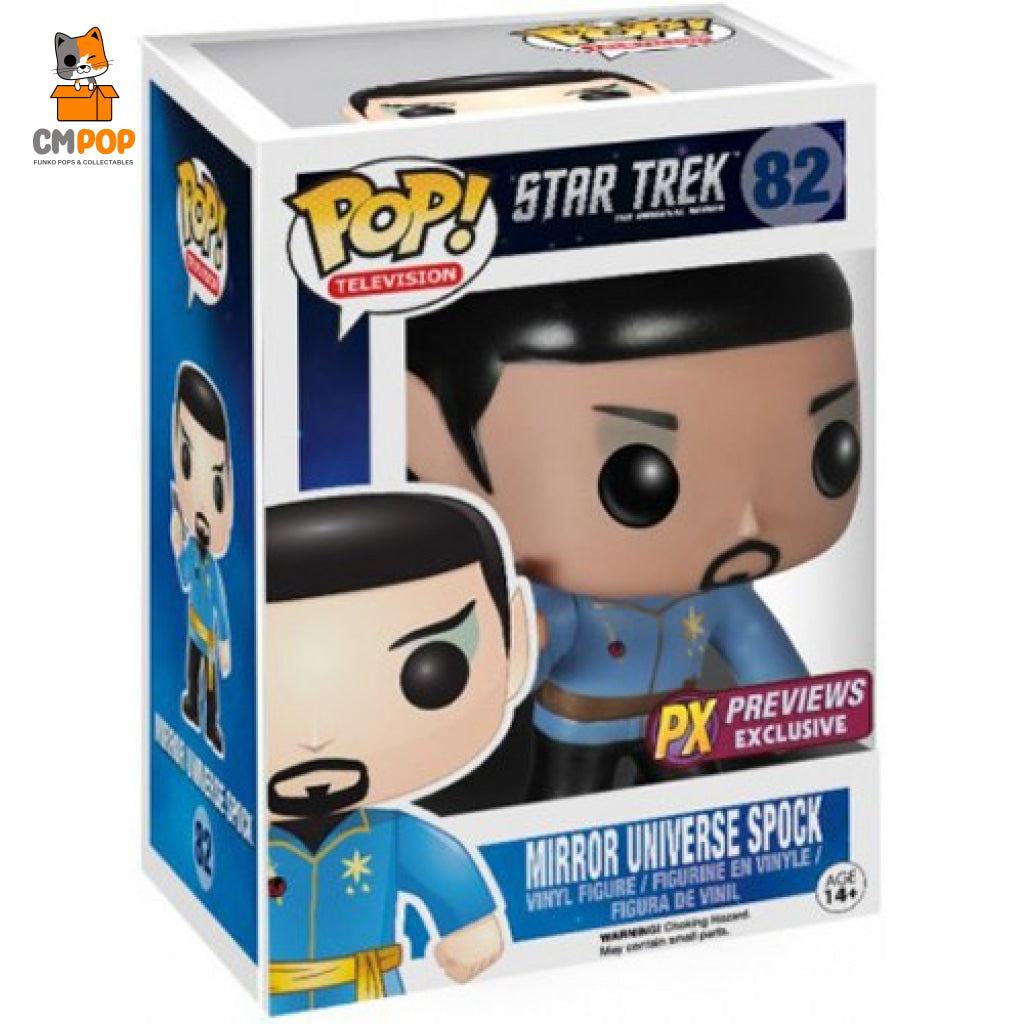 Mirror Universe Spock - #82 Funko Pop! Television Star Trek Px Previews Exclusive