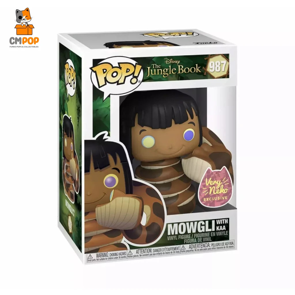 Mowgli With Kaa- #987 - Funko Pop! Disney Jungle Book Very Neko Exclusive Pop