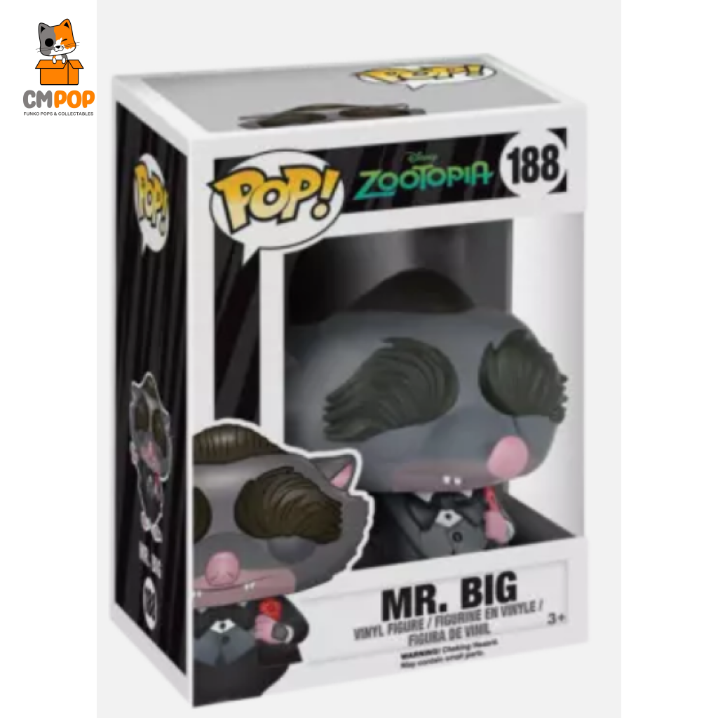 Mr.big - #188 Funko Pop! Disney Zooptopia Pop