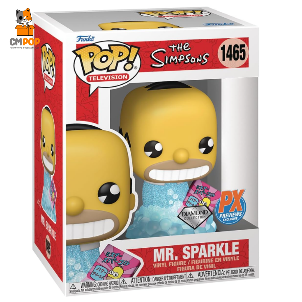 Mr. Sparkle - #1465 Funko Pop! The Simpsons Diamond Collection Px Exclusive Pop