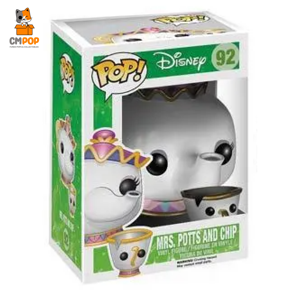 Mrs Potts & Chip - #92- Funko Pop! Disney Beauty The Beast Pop