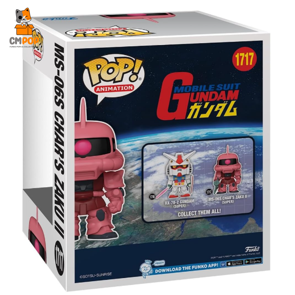 Ms-06S Chars’s Zaku Ii - #1717 Funko Pop! Mobile Suit Gundam Super Pop