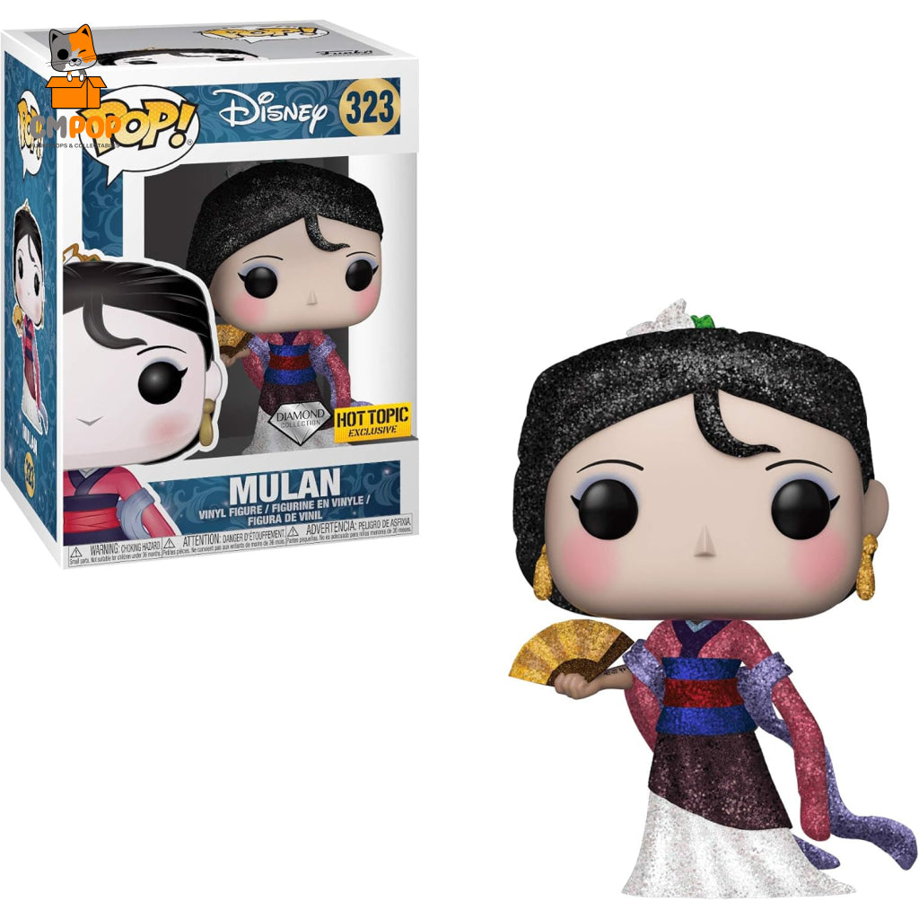 Mulan - #323 Funko Pop! Disney Diamond Collection Hot Topic Exclusive Pop